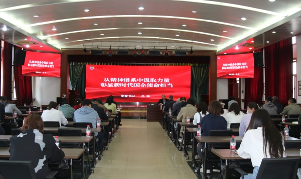 天津公司党委书记讲授精神谱系中的国企担当专题党课